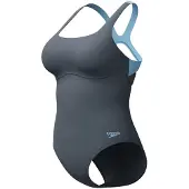 Speedo Flex Band Swimsuit Gris UK 42 Femme