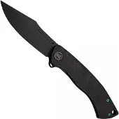 We Knife Essential Knight, Etched Black Titanium, Black Stonewash