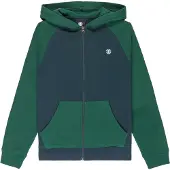 Element Icon Embroidery 2tone Full Zip Sweatshirt Vert 14 Years Garçon