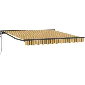 vidaXL Cadre de store jaune et gris 300 x 250 cm