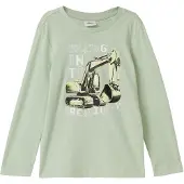 s.Oliver T-Shirt vert pastel / noir / blanc