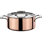 Spring Cocotte basse avec couvercle, Poêle + casserole, Cuivre