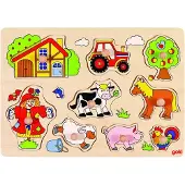 Goki Encastrement 9 Pièces En Bois : La Ferme
