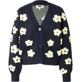 FRNCH PARIS Cardigan beige / bleu marine