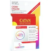 GameGenic Pochettes de cartes Catan mates 56x82mm, transparentes, 50 pièces