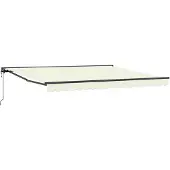 vidaXL Armature de store crème 400 x 300 cm en polyester avec revêtement PU