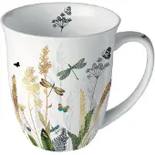 Ambiente Tasse En Porcelaine Fine - Libellules