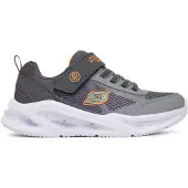 SKECHERS WIP 401495L-CCGY en charbon et gris textile / charbon synthétique / bordure orange, taille 34