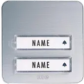M-E MODERN-ELECTRONICS Klingeltaster KTA 2 Familie Silber (KTA-2 A/S)