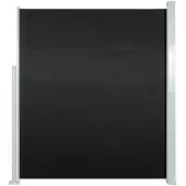 vidaXL Auvent latéral rétractable de patio 100x500 cm Noir
