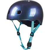 Micro casque enfant vélo trottinette Neochrome Blue avec lumière LED