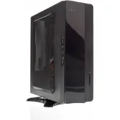 ITek Mini Tower Noir Boîtier Mini-ITX avec Alimentation 130W et USB 3.0 pour PC