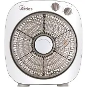 Ardes AR5B24 Ventilateur de sol 26cm 3 Vitesses Minuterie Gris et Blanc