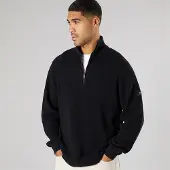 Solid Pull en tricot Homme True Black