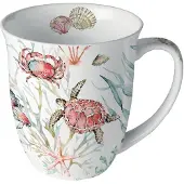 Ambiente Tasse En Porcelaine Fine Animaux Marins