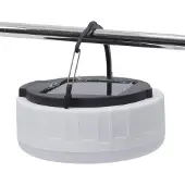 Autre Lampe Solaire Led "Nomade" 16cm Blanc & Gris.