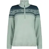 CMP 7h76506 Half Zip Sweater Vert 2XL Femme