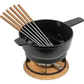 Kuhn Rikon Set à fondue au fromage, Set à fondue, Marron, Noir