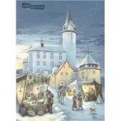 Pappnoptikum Calendrier de l'Avent Rapunzel – Château de Purschenstein, à thème, en papier