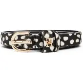 Tommy Hilfiger Ceinture 'ESSENTIAL EFFORTLESS' or / noir / blanc