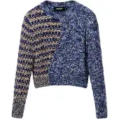 Desigual Femmes, Pull-over, Black Polyamide Women's Sweater, Noir, (XL)