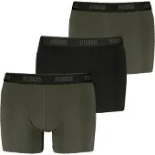Puma Everyday Basics Boxers 3 Units Vert,Noir L Homme