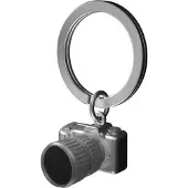 Metalmorphose Porte-clés appareil photo, Argent