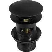 Deante Click - clack black - lavabo et bidet CLICK - KLAK - avec trop-plein (NHC_B10B)