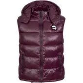 Karl Lagerfeld Gilet bordeaux / noir / blanc