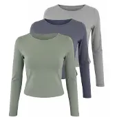 STUDIO SELECT T-shirt 'Blanca' bleu-gris / gris chiné / menthe