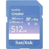 SanDisk Creator 512 Go SDXC UHS-II Classe 10