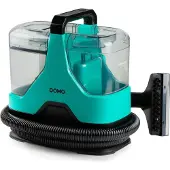 Domo DO250SC, 600 W, Aspirateur balai, Adapté aux sols durs et aux tapis, Sans sac, Capacité : 1,3 litre, Couleur : Bleu, Noir