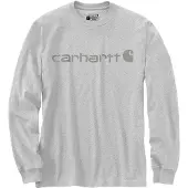 Carhartt Dearborn Relaxed Logo Long Sleeve T-shirt Gris M Homme