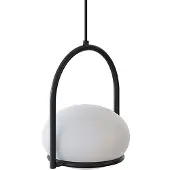 LEDS-C4 Produit de seconde main Ledsc4 Suspension Lampe suspendue Coco Noir Blanc Aluminium Plastique