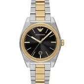 Emporio Armani Montre à affichage analogique or / argent