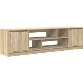 vidaXL Meuble TV chêne sonoma 188,5x41x50 cm bois d'ingénierie