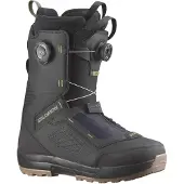 Salomon Snowboard - Boots de snowboard - Echo Dual Boa Wide Black/Deep Lichen Green pour Homme en Laine - Taille 40,5 - Noir