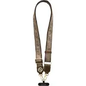 GUESS Universal lanyard CBDY 4G Tether Patch Strass Metal Logo brown, Téléphone portable : accessoires, Marron