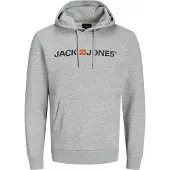 Jack & Jones Sweat-shirt gris chiné / orange / noir