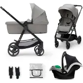 Kinderkraft Newly Pro Moonlight Grey Poussette combinée 3-en-1 avec siège-auto