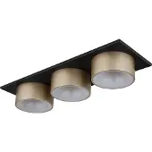 Globo Plafonnier LED, métal, anthracite, champagne, L 58 cm