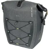 Basil Sacoche de selle Einzeltasche Navigator Storm, système de fixation MIK, 25 litres, en toile enduite / polyester.