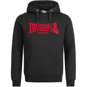Lonsdale Sweat-shirt rouge / noir