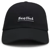 BOSS pour homme. 50555535 Derrel Slogan Cap noir (OSFA), Casuel, Coton