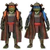 NECA Tortues Ninja 3 Teenage Mutant Leonardo & Michelangelo pack 2 Figurines 18cm