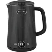 Chiato Bouilloire électrique heatPLAY Groove – 1.7 L, noire