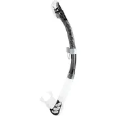 Cressi Alpha Ultra Dry Diving Snorkel Noir,Argenté