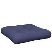 vidaXL Coussin de palette bleu marine 60x60x12 cm tissu