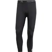 Adidas Pantalon de sport 'Techfit Compression' gris clair / noir / blanc