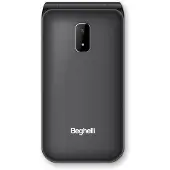 Beghelli Téléphone pour personnes âgées SLV40 noir avec bouton SOS et grosses touches
